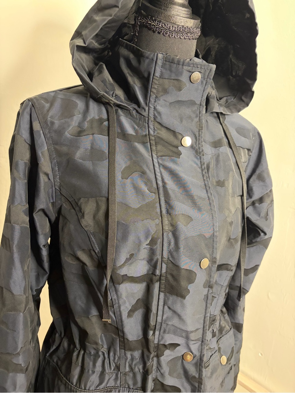 Athletic Works Navy Camo Hooded Utility Jacket